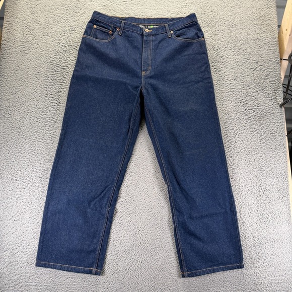 Perry Ellis Other - Vintage Perry Ellis Jeans Men's 38x30 Blue Cotton Denim Straight Baggy Workwear